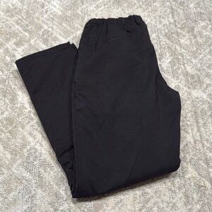 Black snow pants straight leg